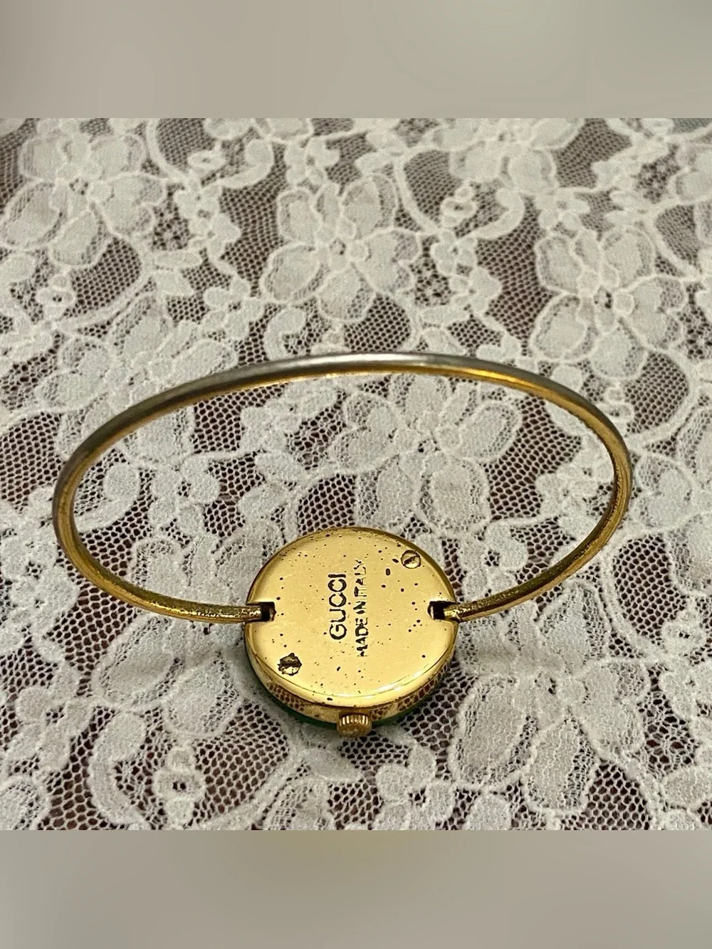 Gucci 12-pc Interchangeable Gold Ladies Watch with Original Box
